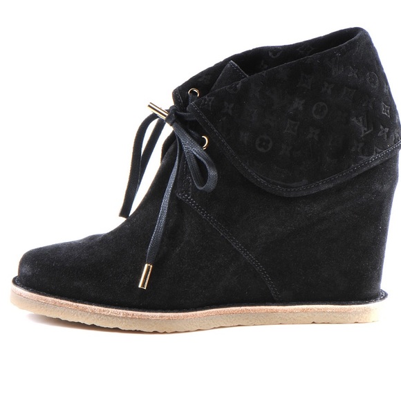 ✨Louis Vuitton Wedge Booties✨ - Picture 1 of 7